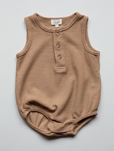 The Simple Folk Seeker Romper, Clay